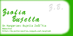 zsofia bujella business card